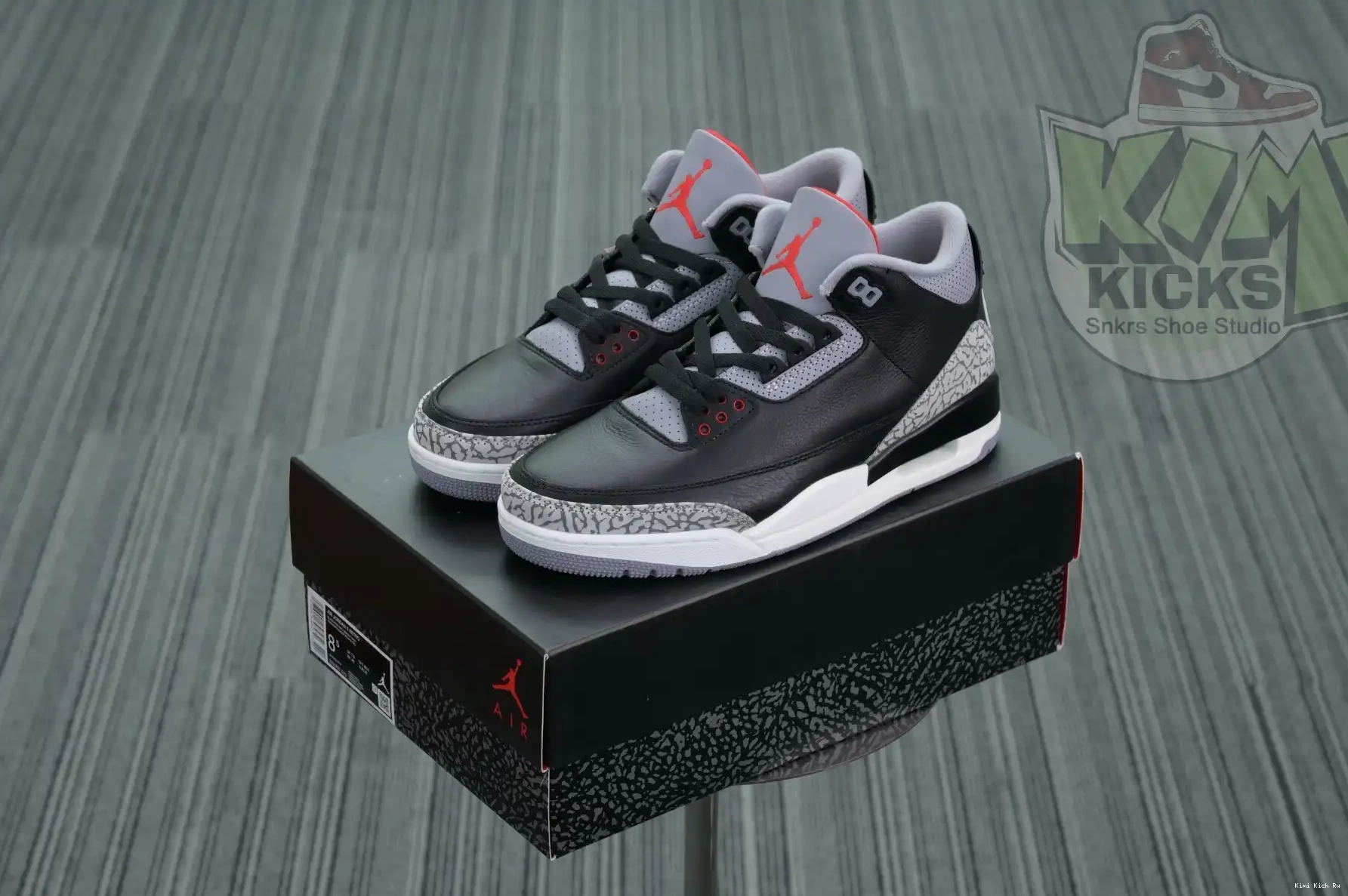 Cement Jordan Air Kimikick 3“Black Reimagined” 0711